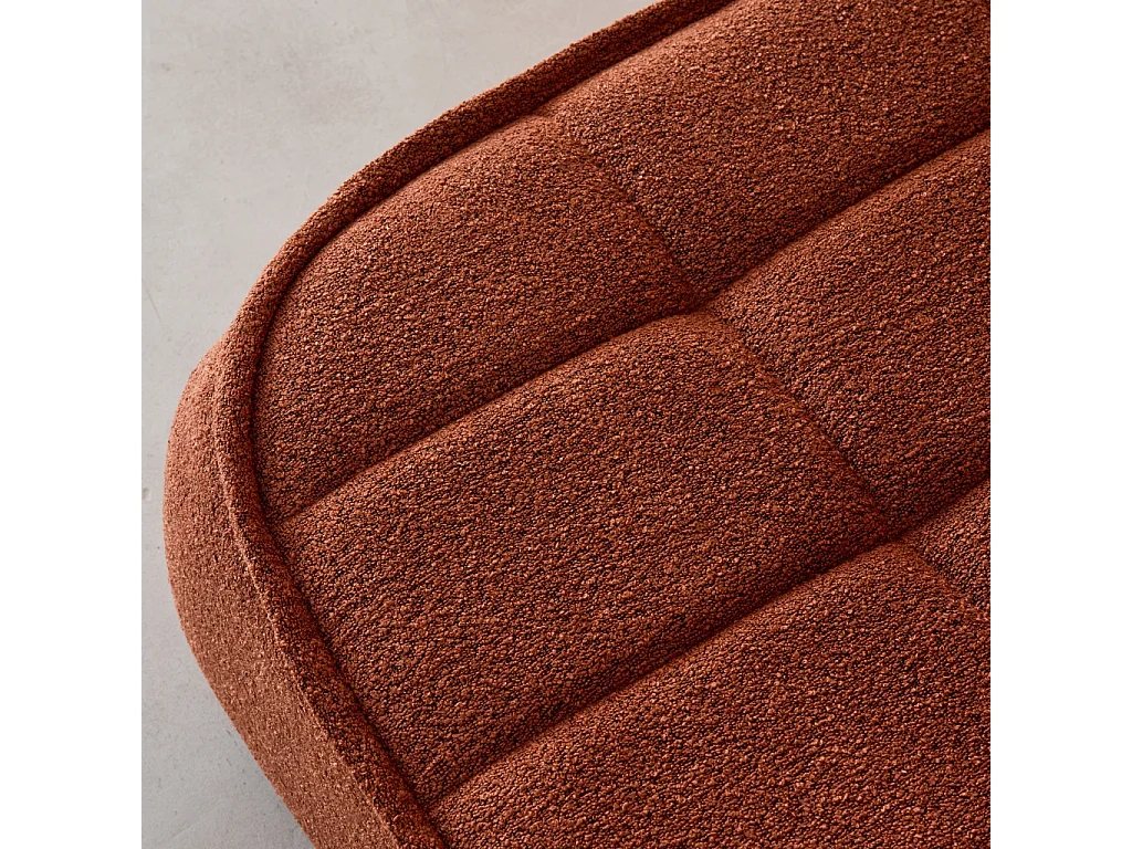 Sillón en borreguito, 1 plaza terracotta