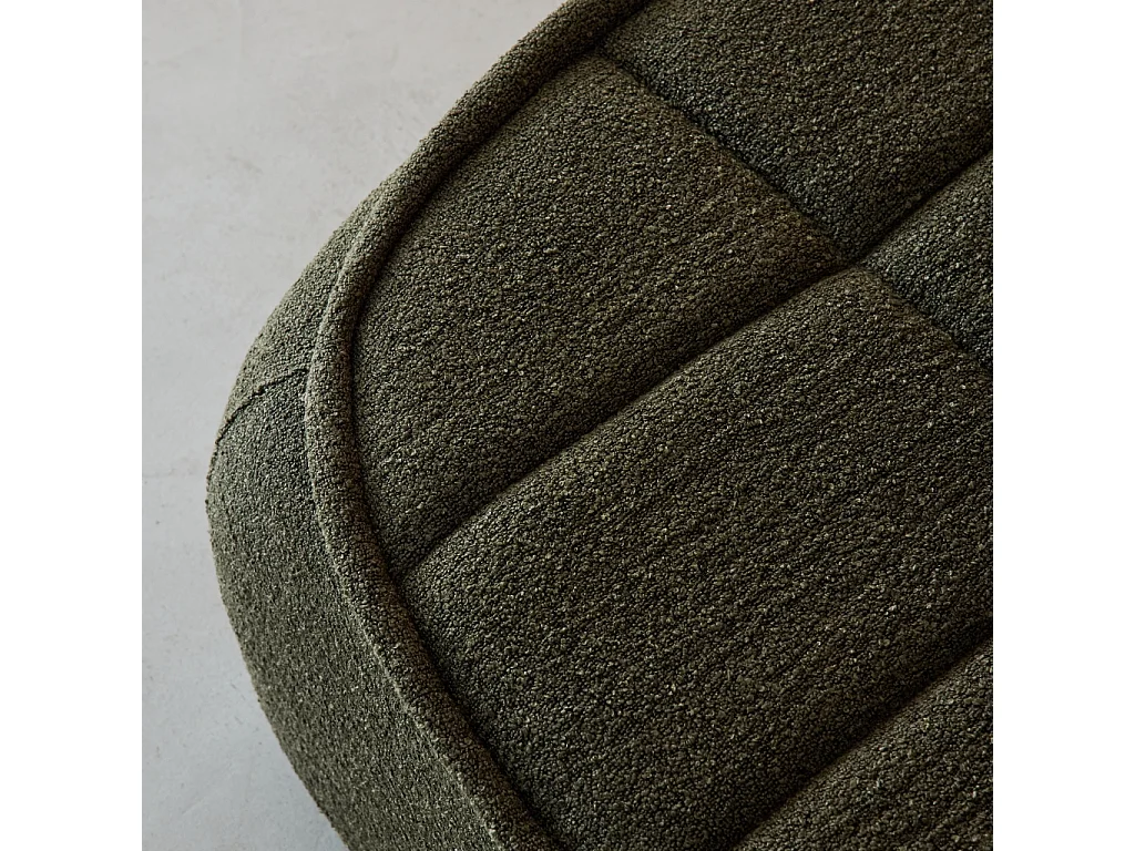 Sillón en borreguito, 1 plaza verde kaki