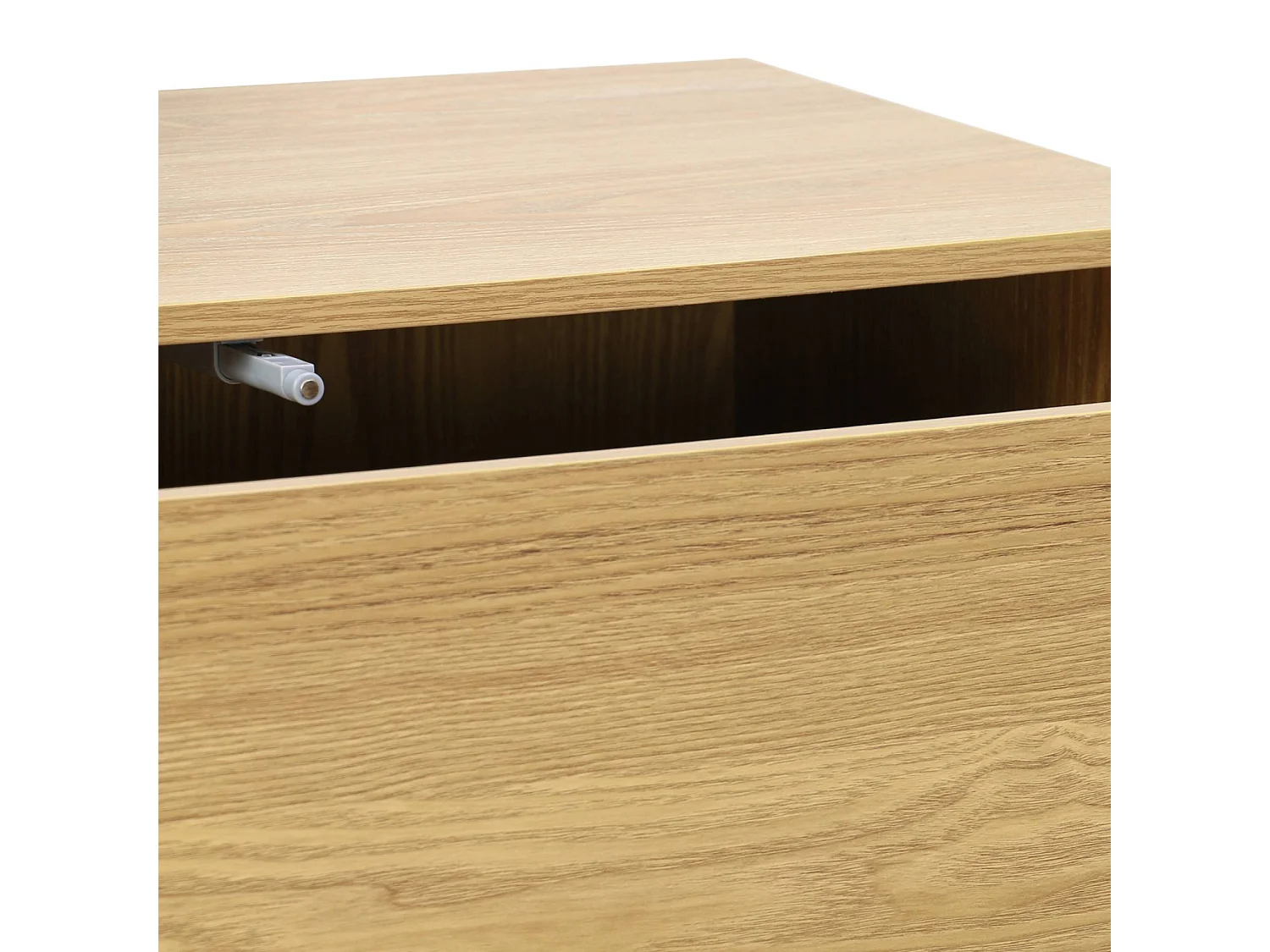 Modulo di stoccaggio decorativo in legno 3 cassetti, quercia