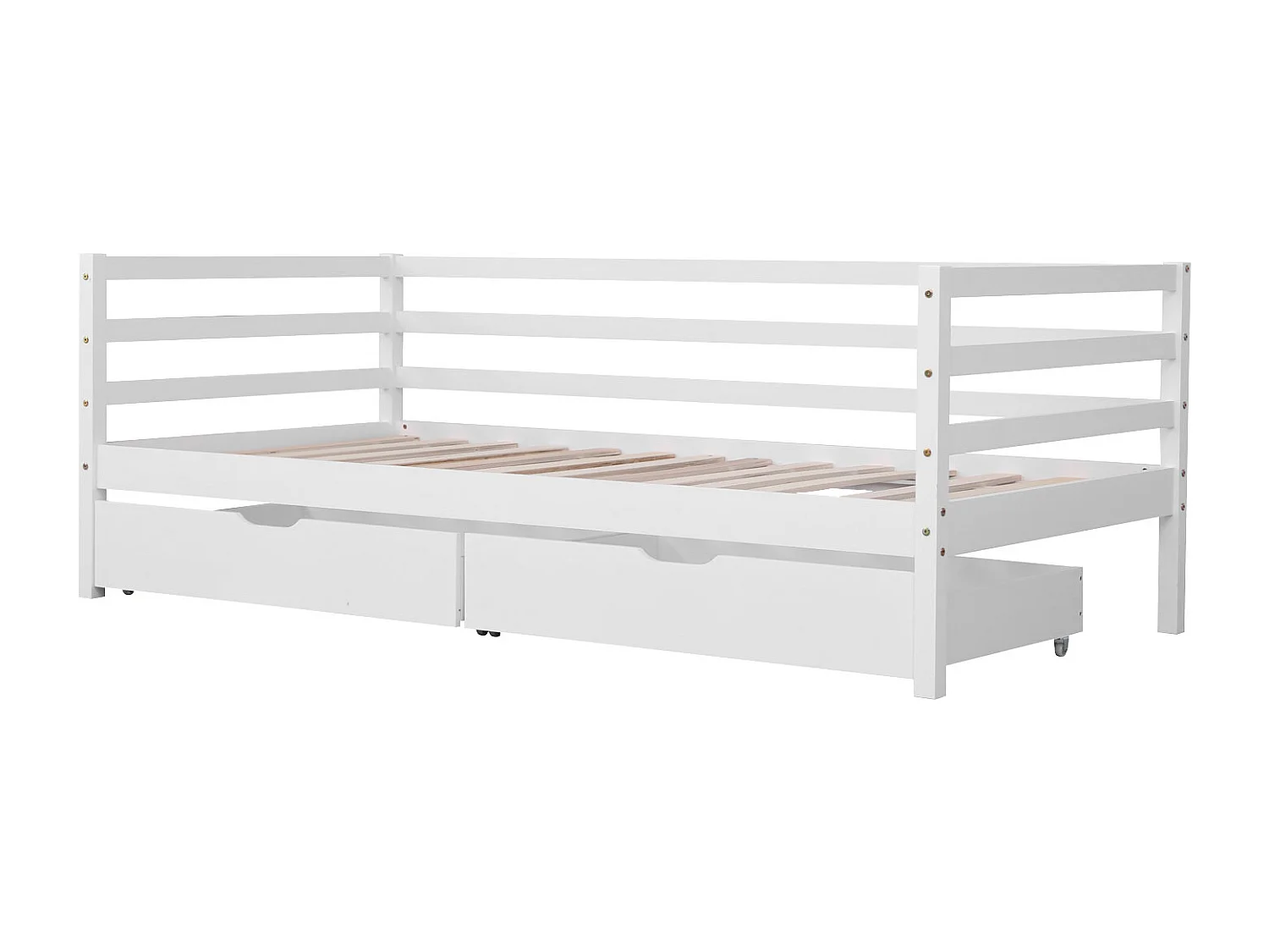 Lit banquette pour enfant 190x90cm avec tiroirs JULES