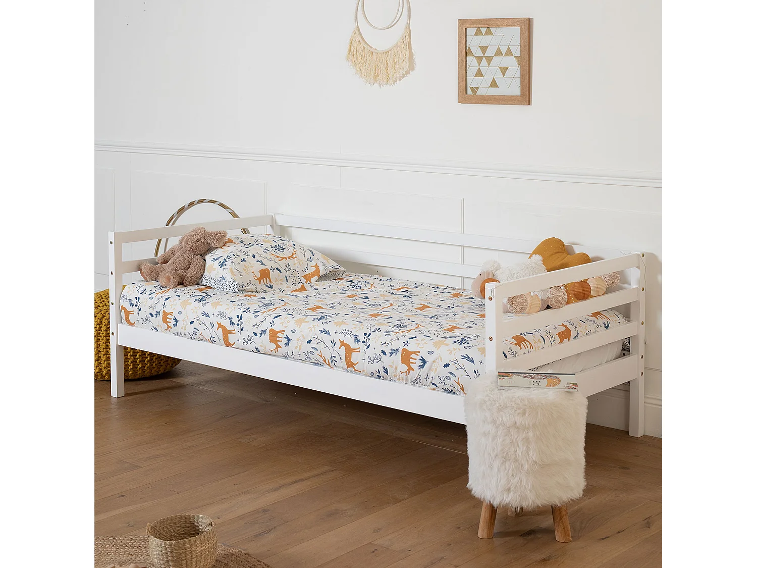 Lit banquette pour enfant 190x90cm avec tiroirs JULES