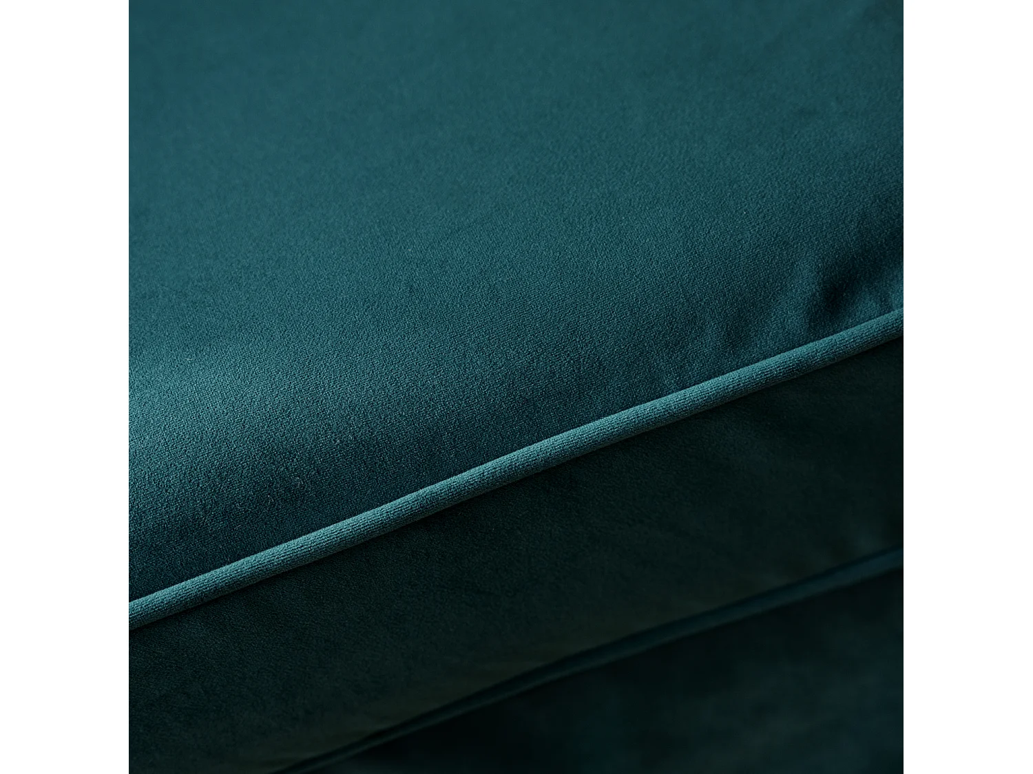 Fauteuil love seat en velours vert émeraude OSCAR