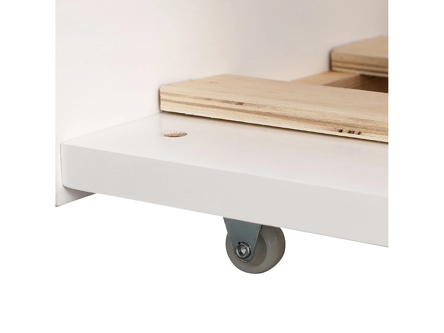 Lit cabane gigogne pour enfant 190x90cm blanc MARCEAU