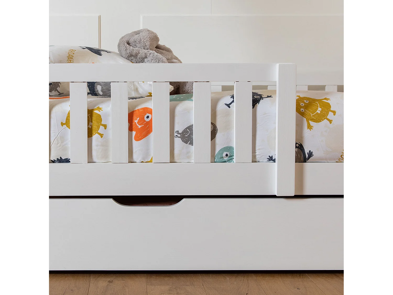 Letto per bambini 190x90cm bianco MARCEAU - HAPPY GARDEN