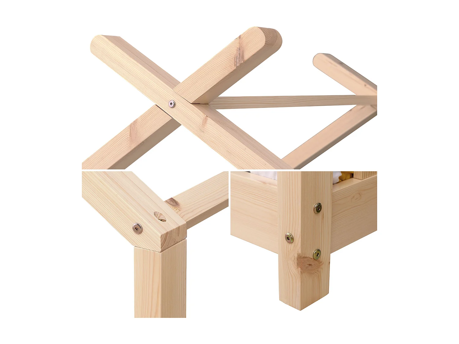 Lit cabane pour enfant 190x90cm en bois GASPARD