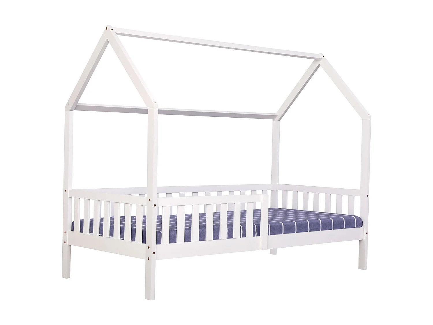 Lit cabane pour enfant 190x90cm blanc MARCEAU