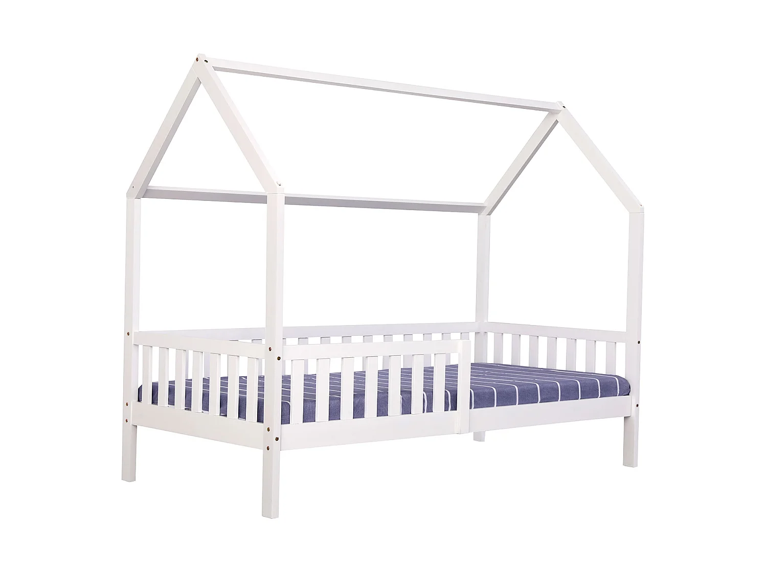 Lit cabane pour enfant 190x90cm blanc MARCEAU