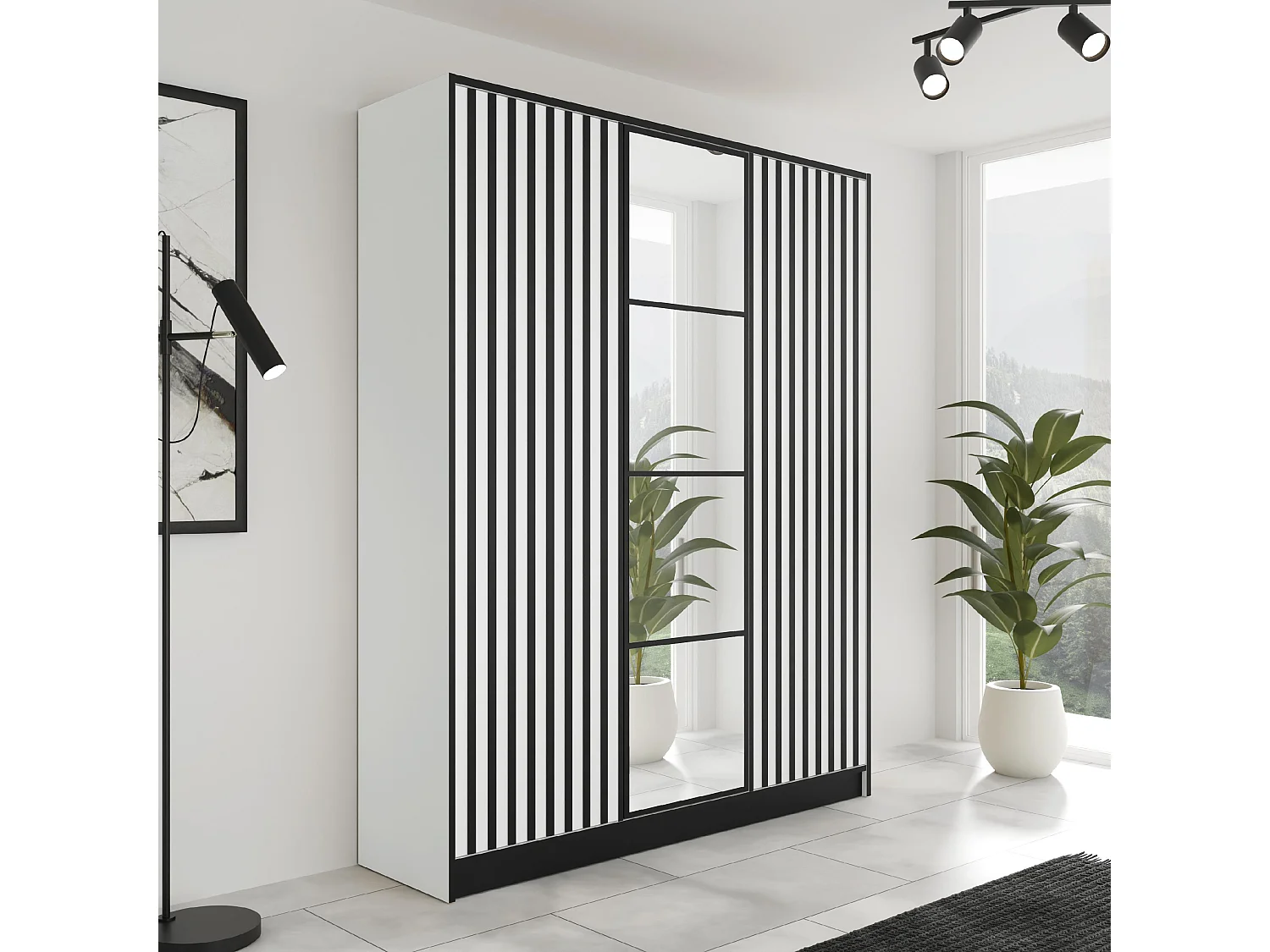 Armoire ouvrante EDEN 3D Modèle 3 Blanc