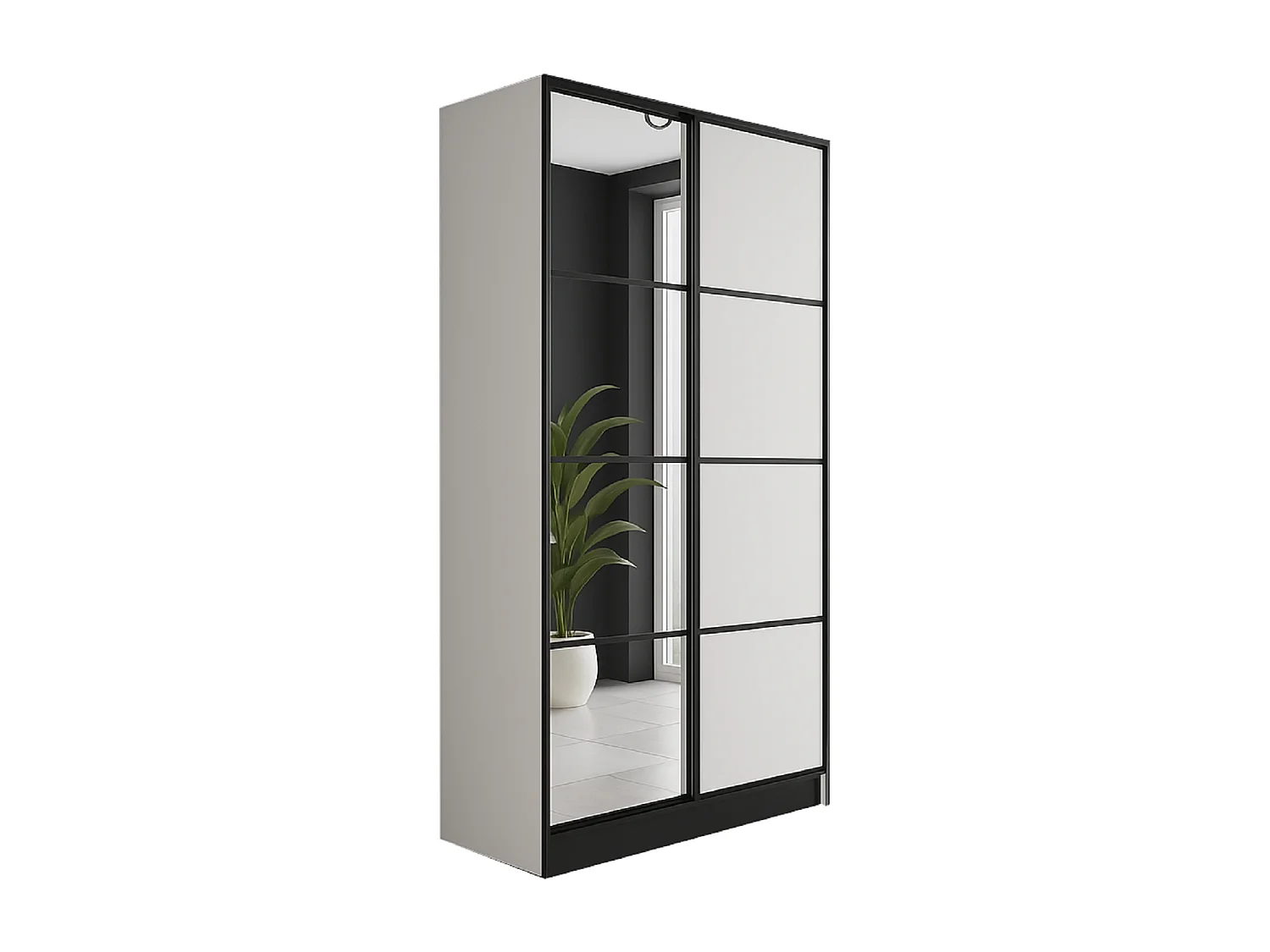 Armoire ouvrante EDEN 2D Modèle 2 Blanc