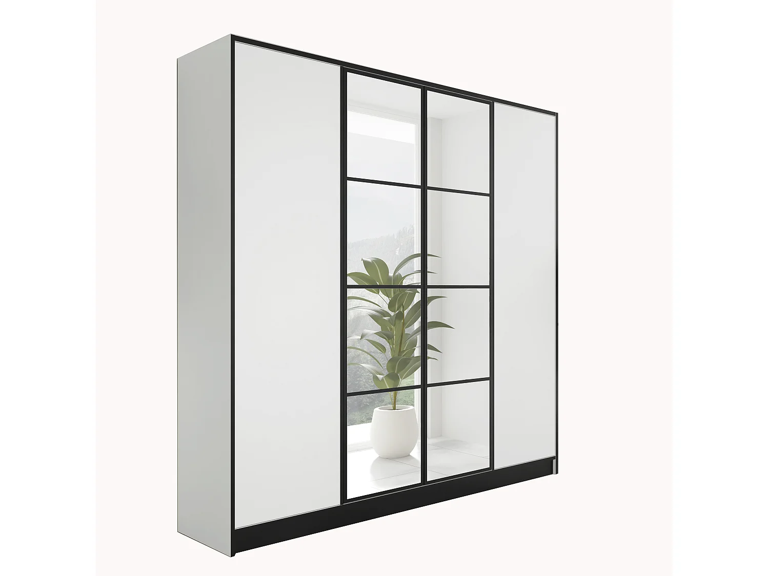 Armoire ouvrante EDEN 4D Modèle 1 Blanc