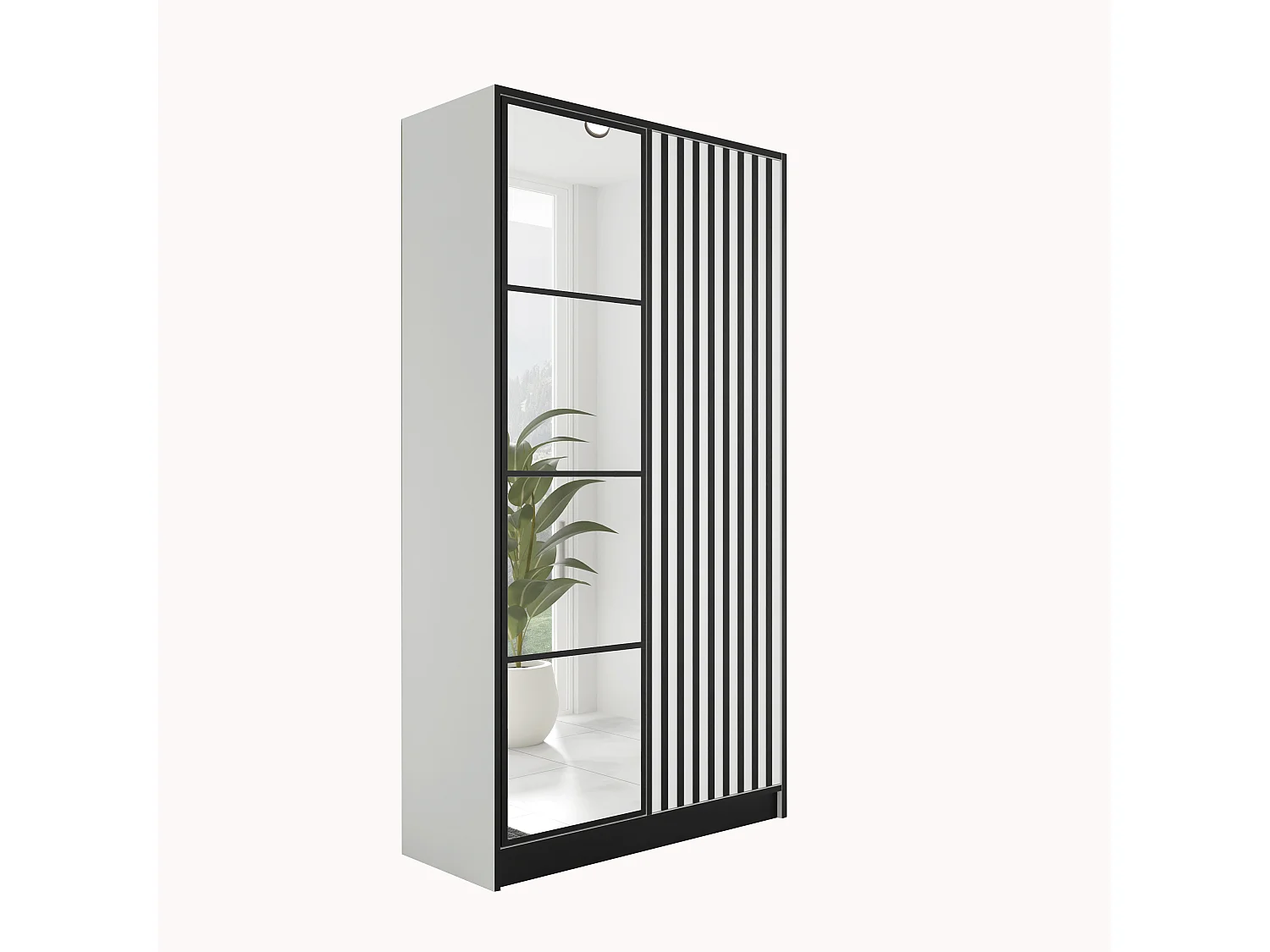 Armoire ouvrante EDEN 2D Modèle 3 Blanc