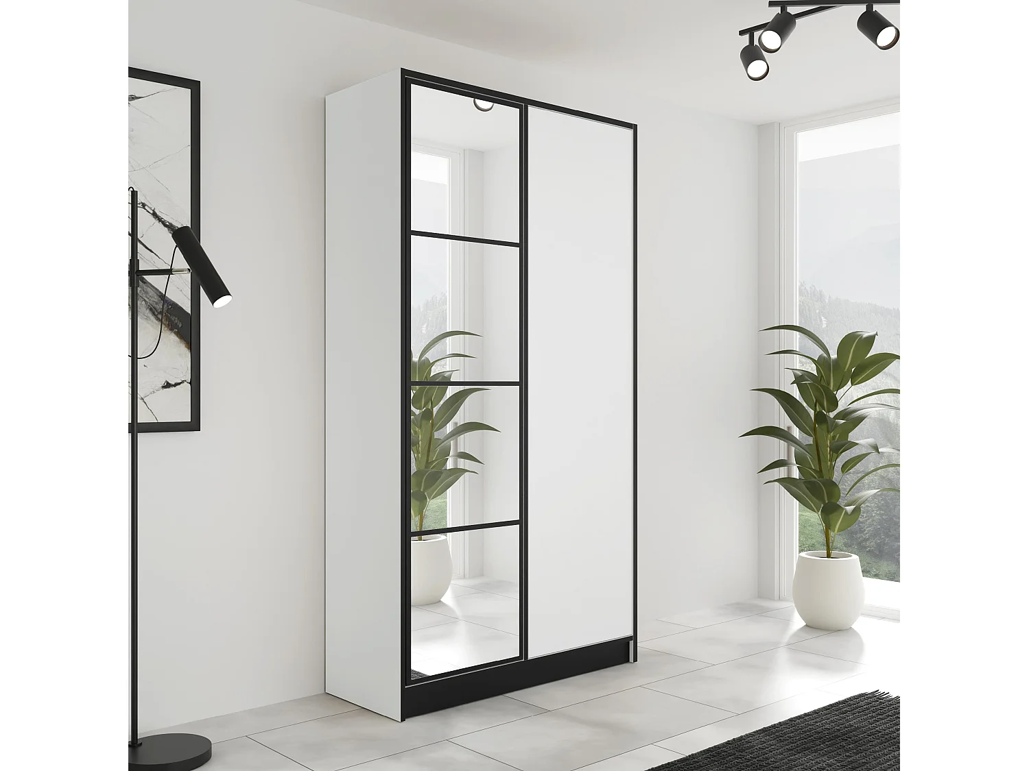 Armoire ouvrante EDEN 2D Modèle 1 Blanc