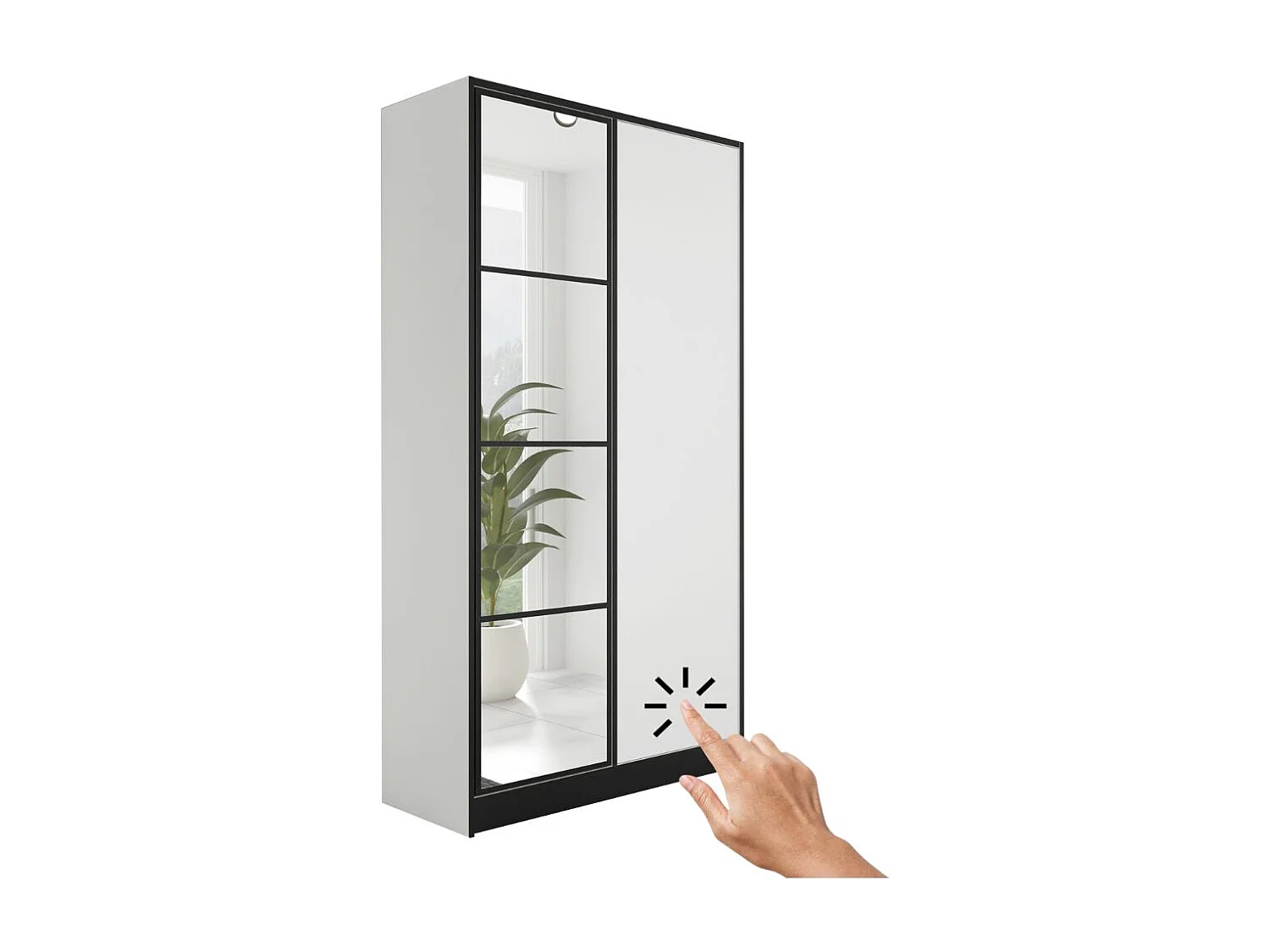 Armoire ouvrante EDEN 2D Modèle 1 Blanc