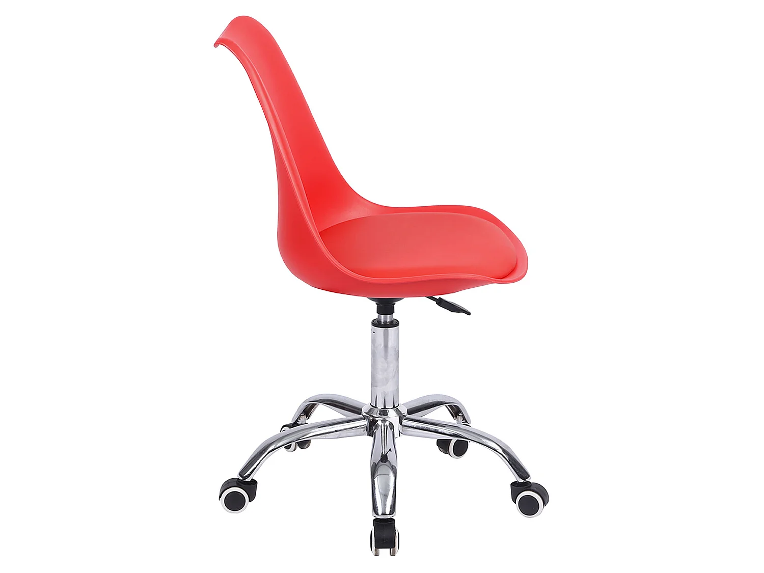 Chaise de bureau réglable en hauteur rouge ANNE