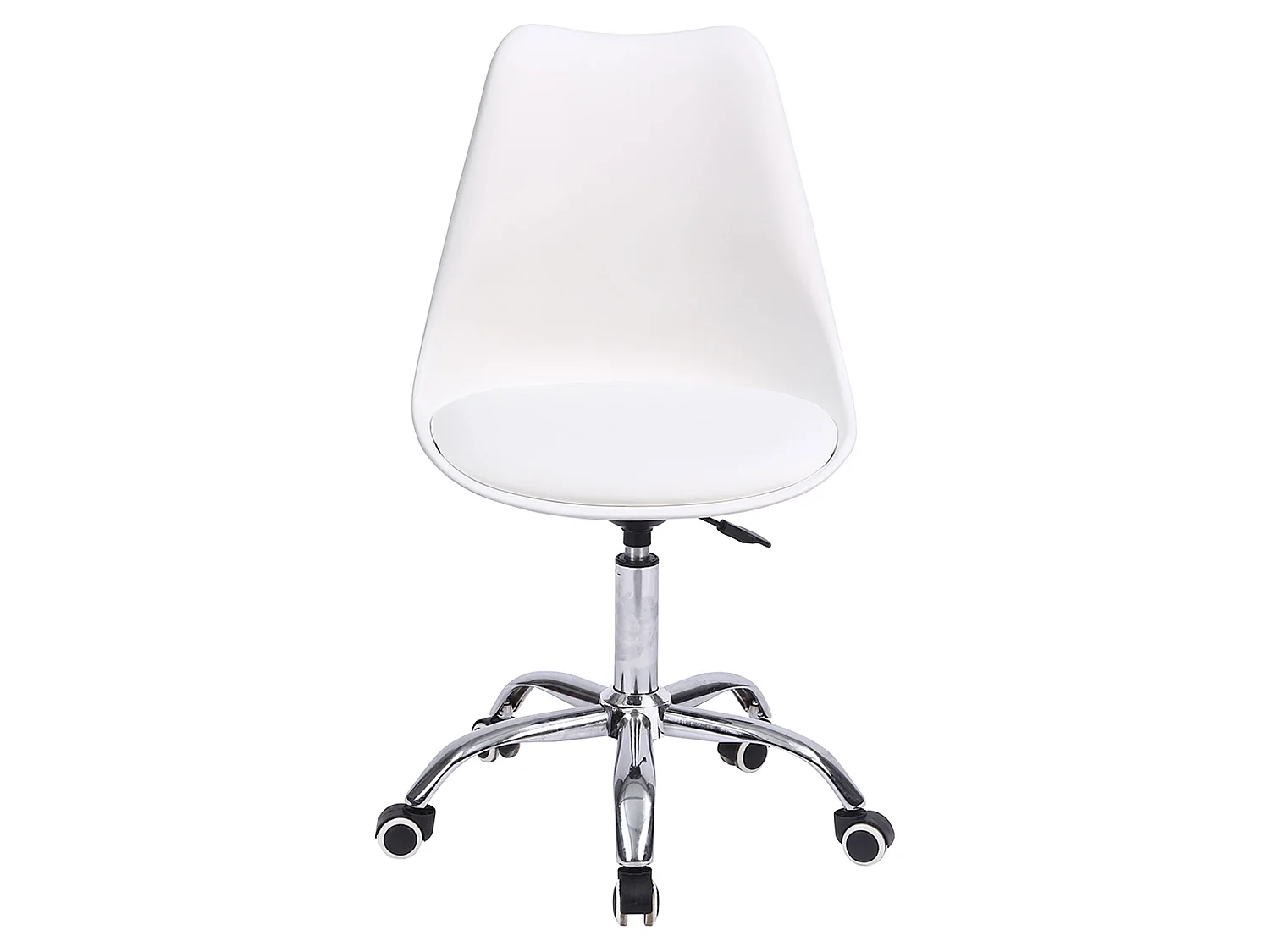Chaise de bureau réglable en hauteur blanche ANNE