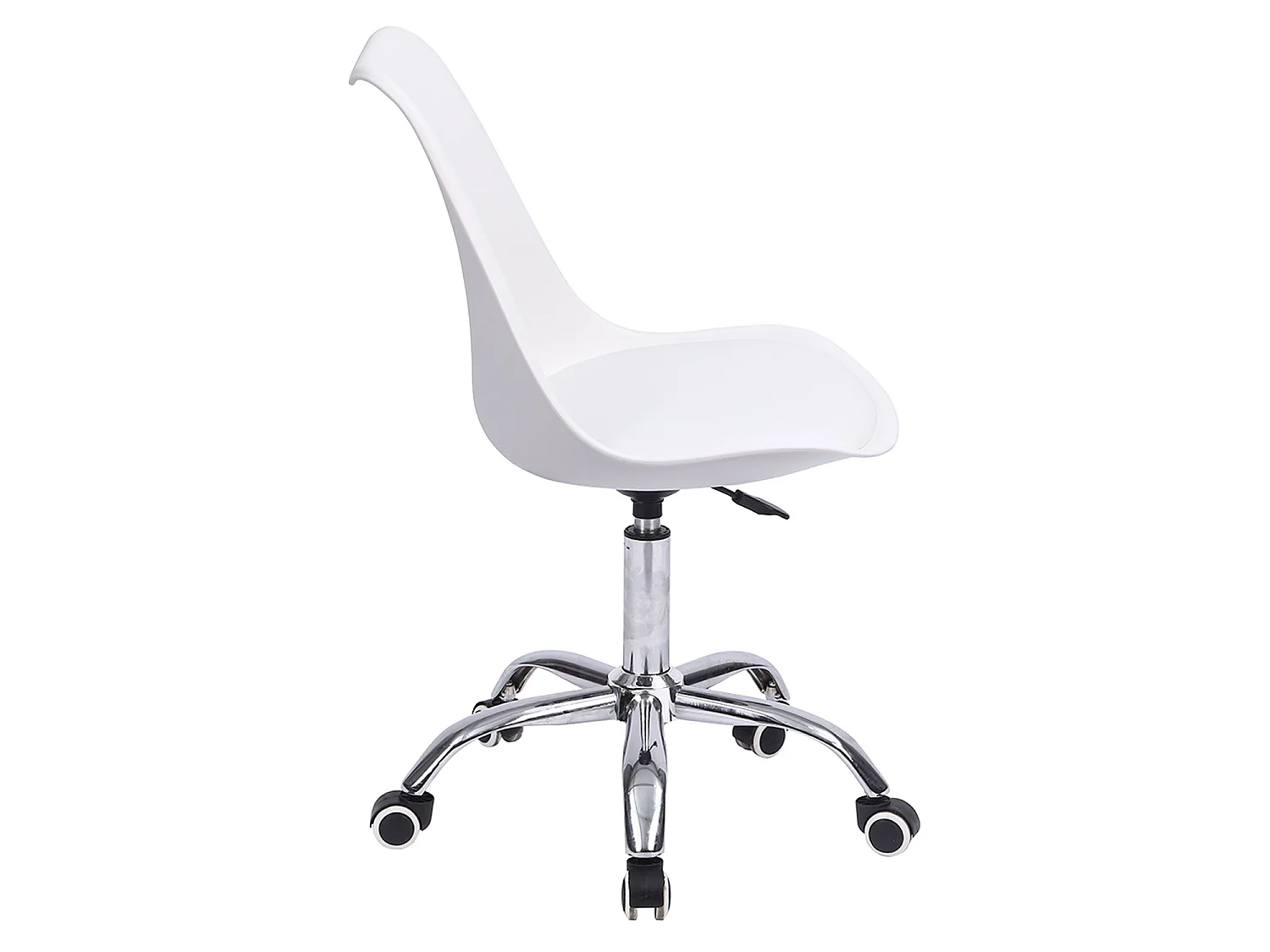 Chaise de bureau réglable en hauteur blanche ANNE