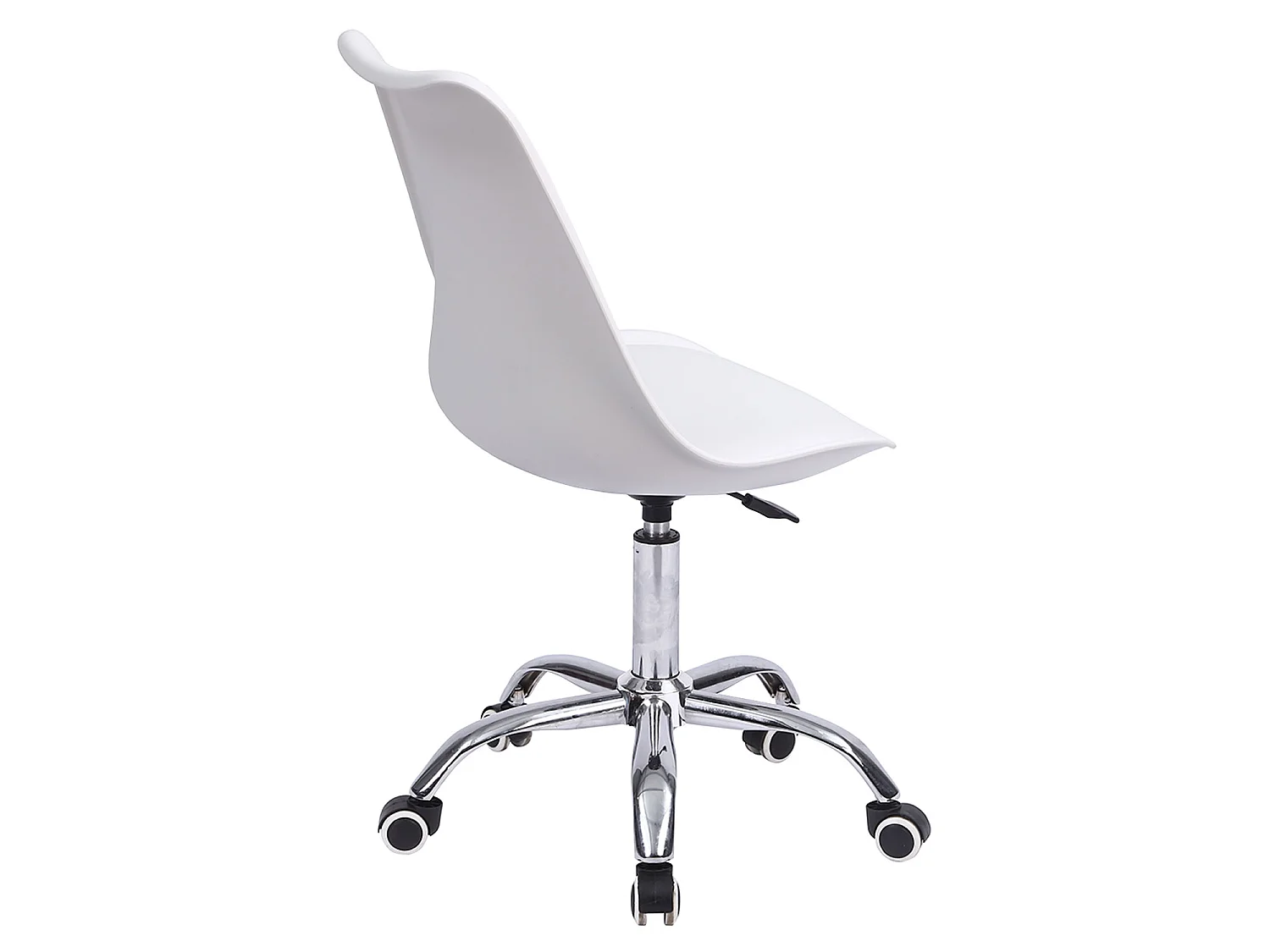 Chaise de bureau réglable en hauteur blanche ANNE
