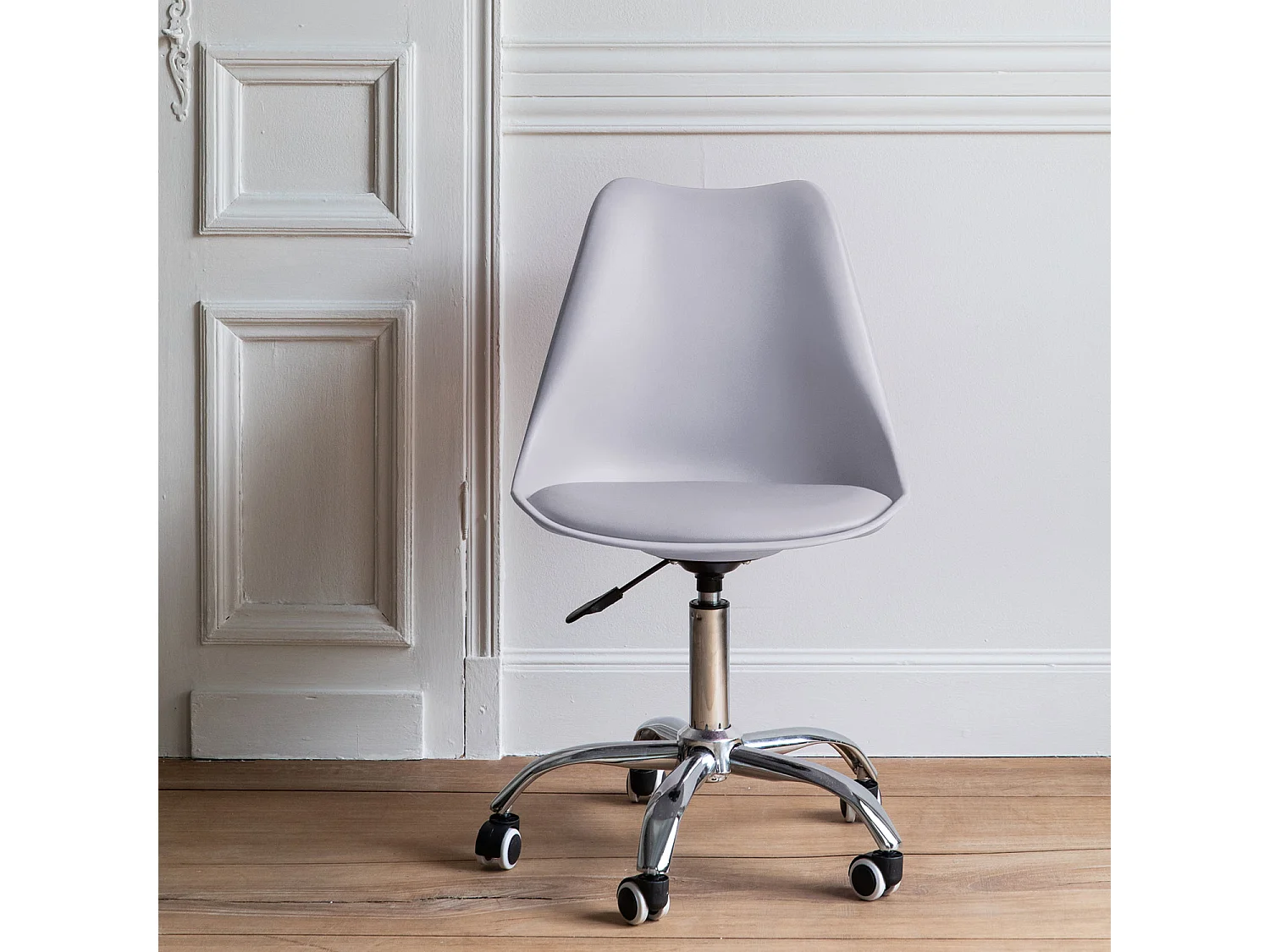 Chaise de bureau réglable en hauteur grise ANNE