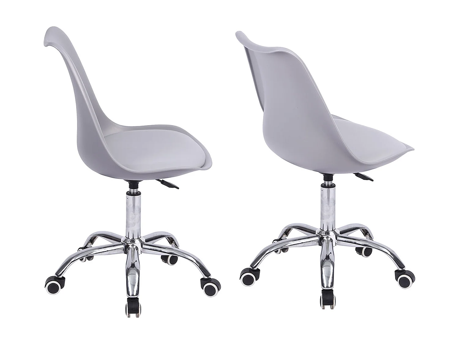 Chaise de bureau réglable en hauteur grise ANNE