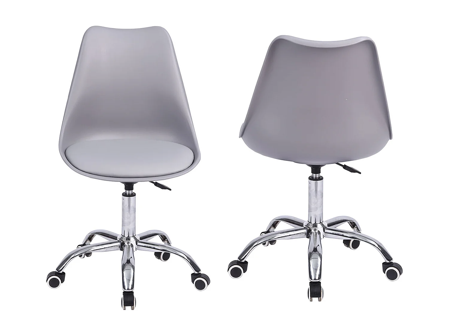 Chaise de bureau réglable en hauteur grise ANNE