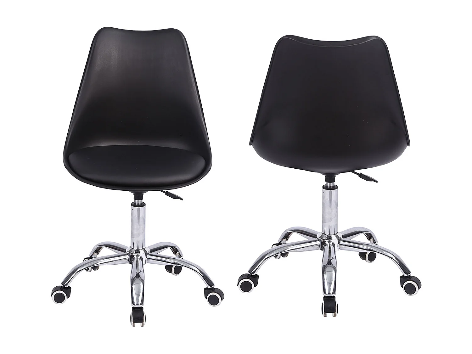 Chaise de bureau réglable en hauteur noire ANNE