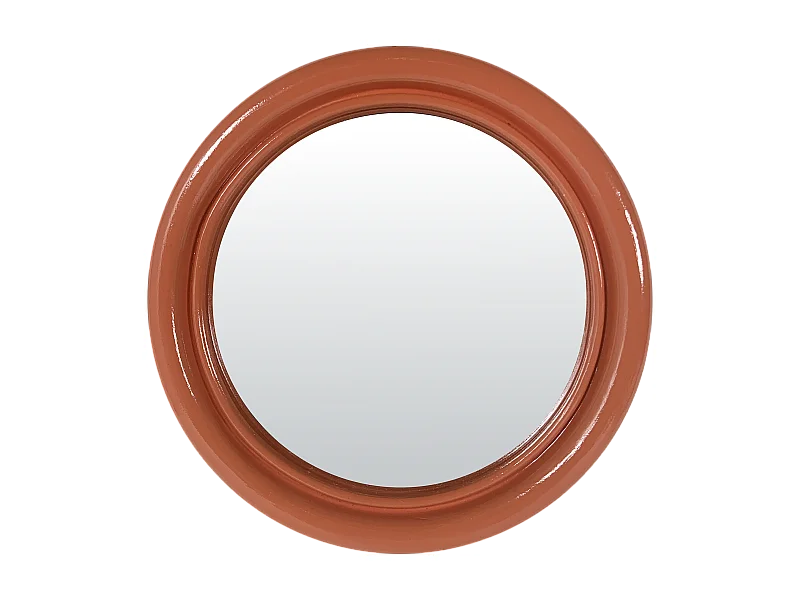 Miroir color rond orange 14,5cm
