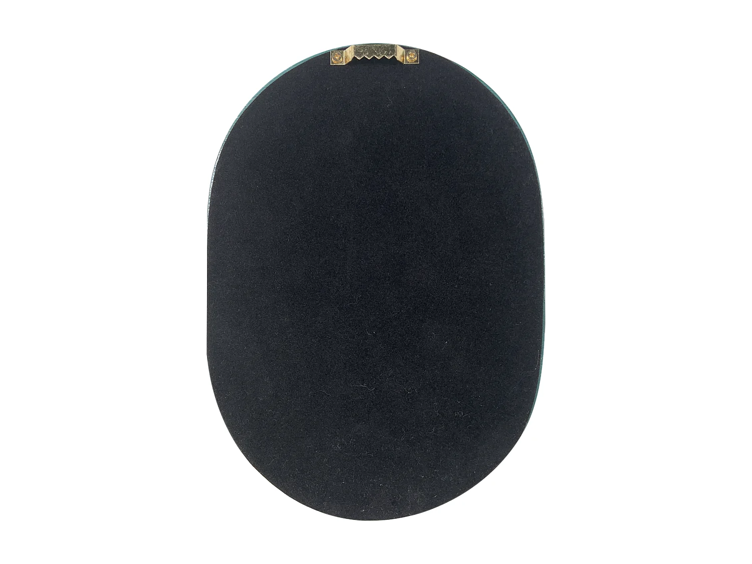 Miroir color oblong bleu canard 15,8x22cm