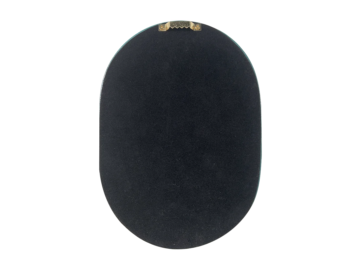 Miroir color oblong bleu canard 15,8x22cm