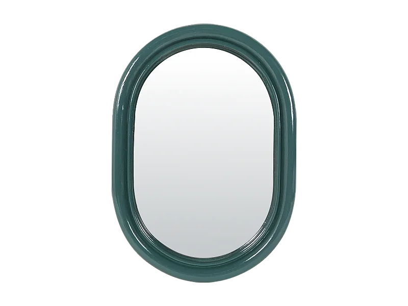 Miroir color oblong bleu canard 15,8x22cm