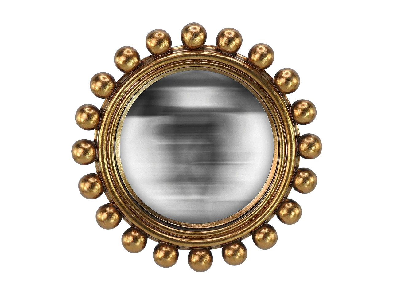 Miroir convexe doré 21,5cm