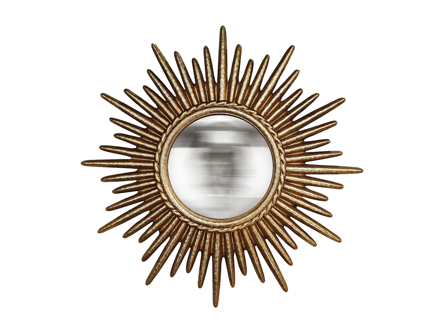 Miroir convexe doré soleil 26cm