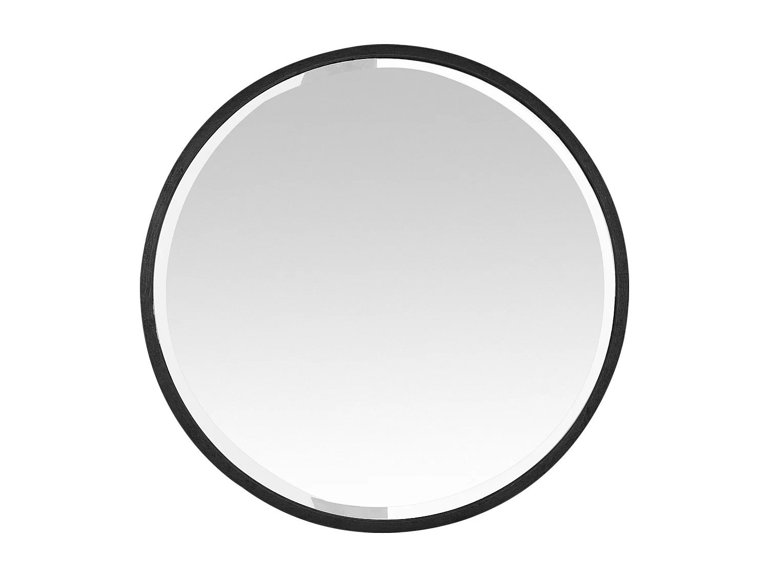 Miroir rond métal noir 80x80cm