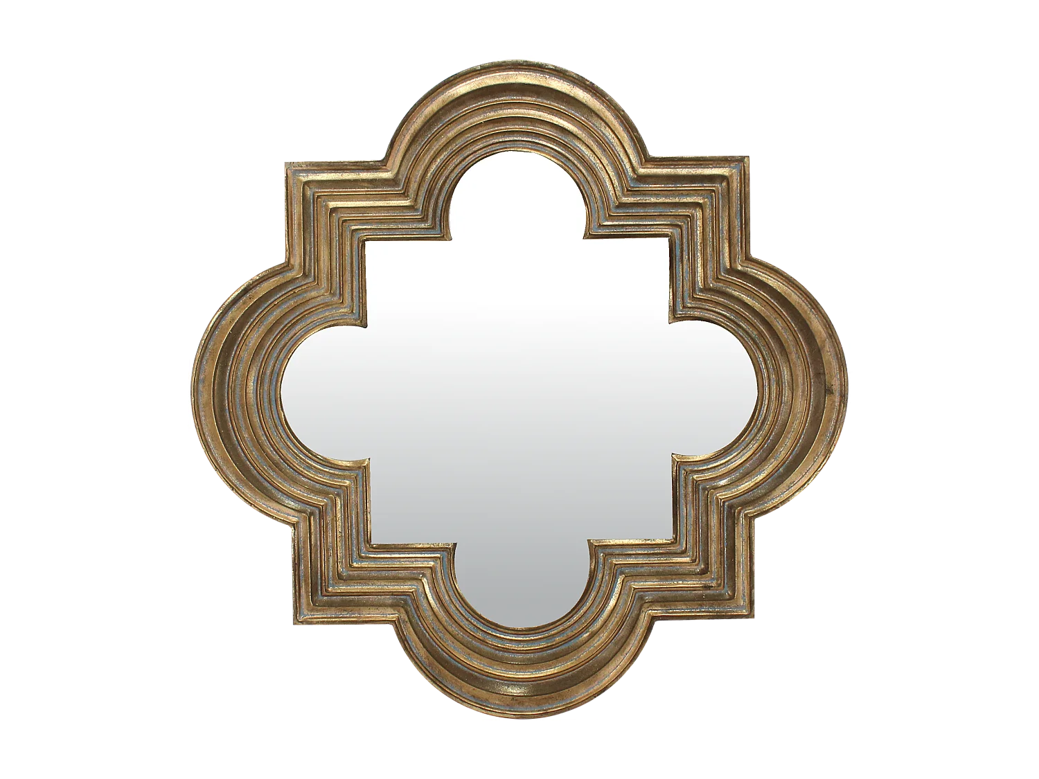 Miroir design métal doré 69,5cm