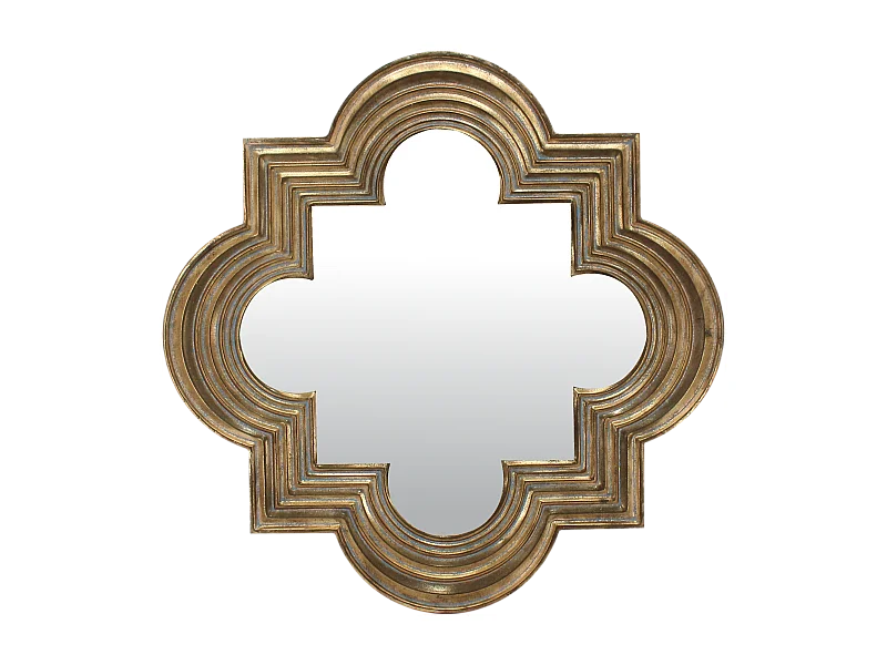 Miroir design métal doré 69,5cm