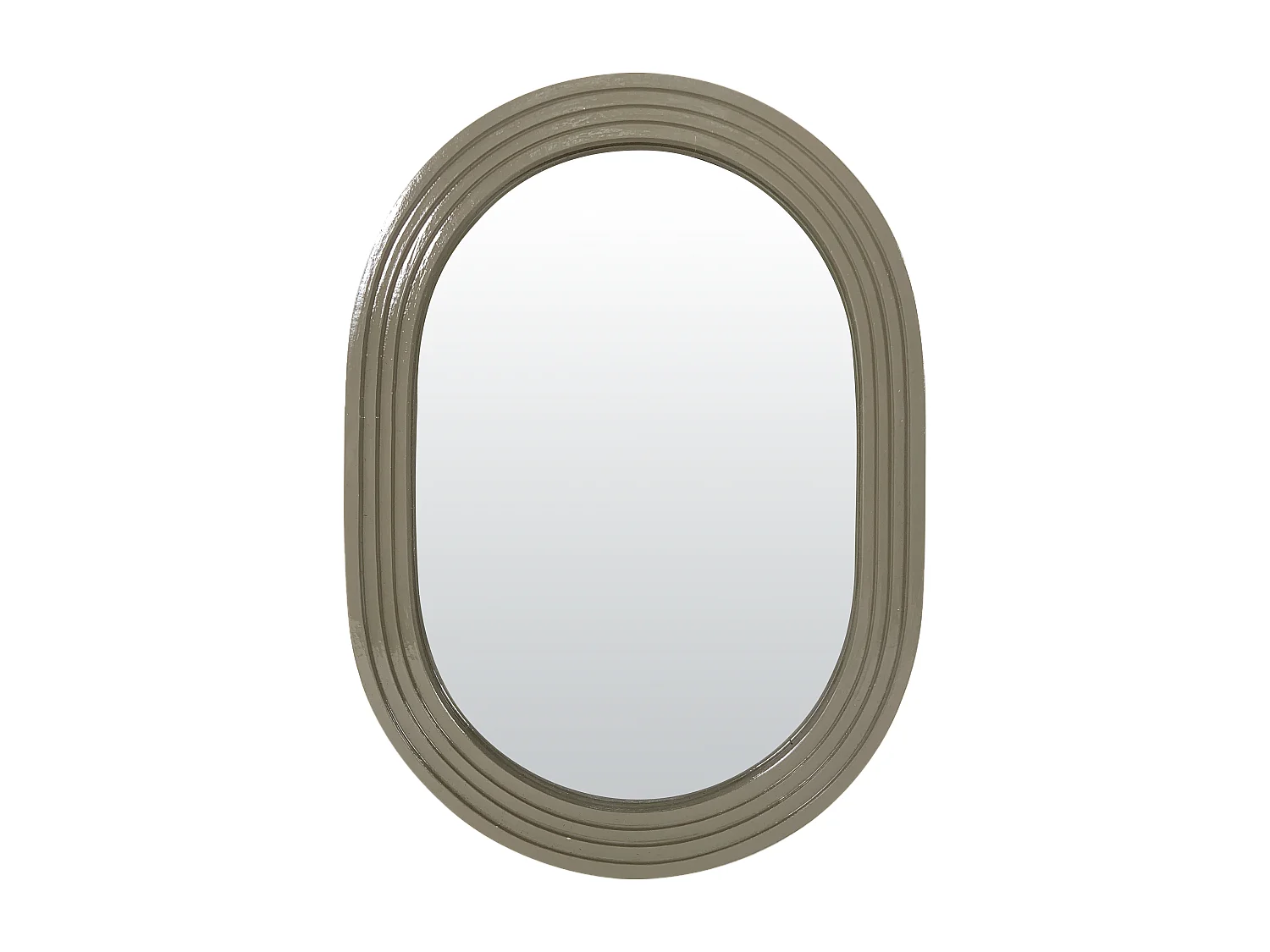 Miroir color oblong kaki 15,8x22cm