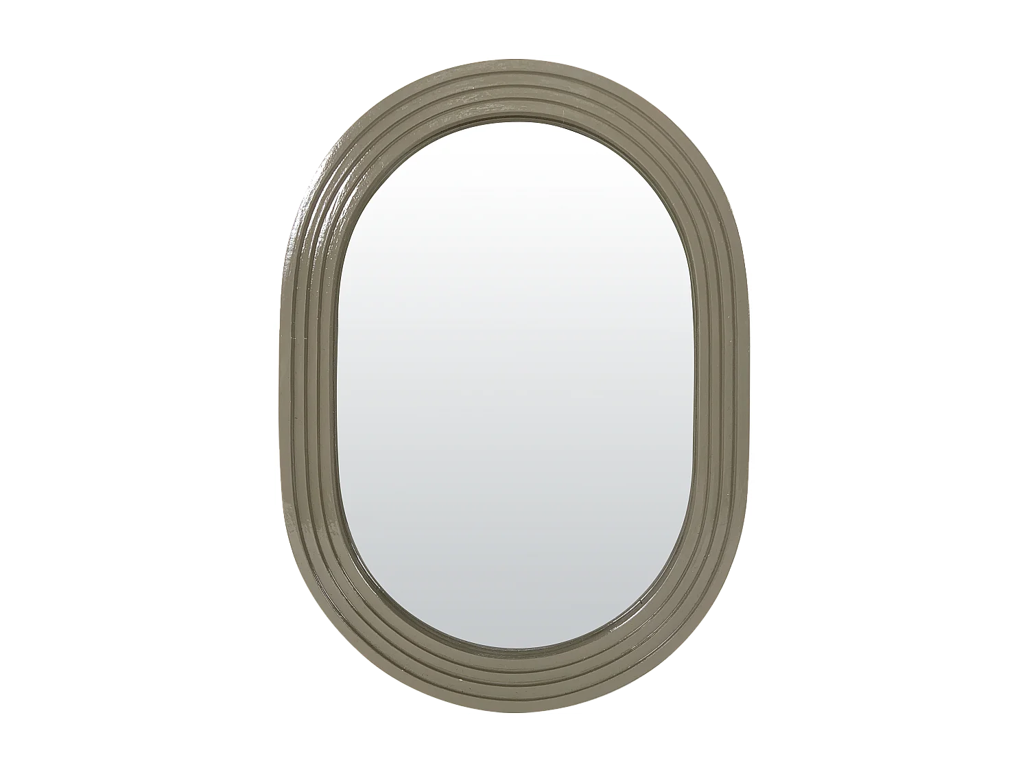 Miroir color oblong kaki 15,8x22cm