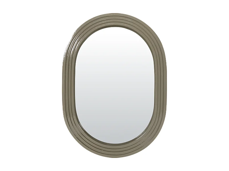 Miroir color oblong kaki 15,8x22cm