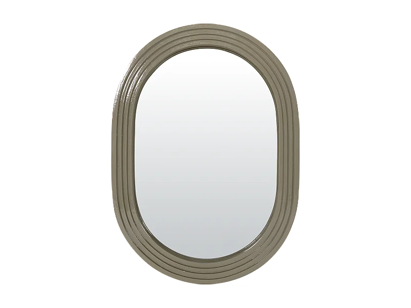 Miroir color oblong kaki 15,8x22cm