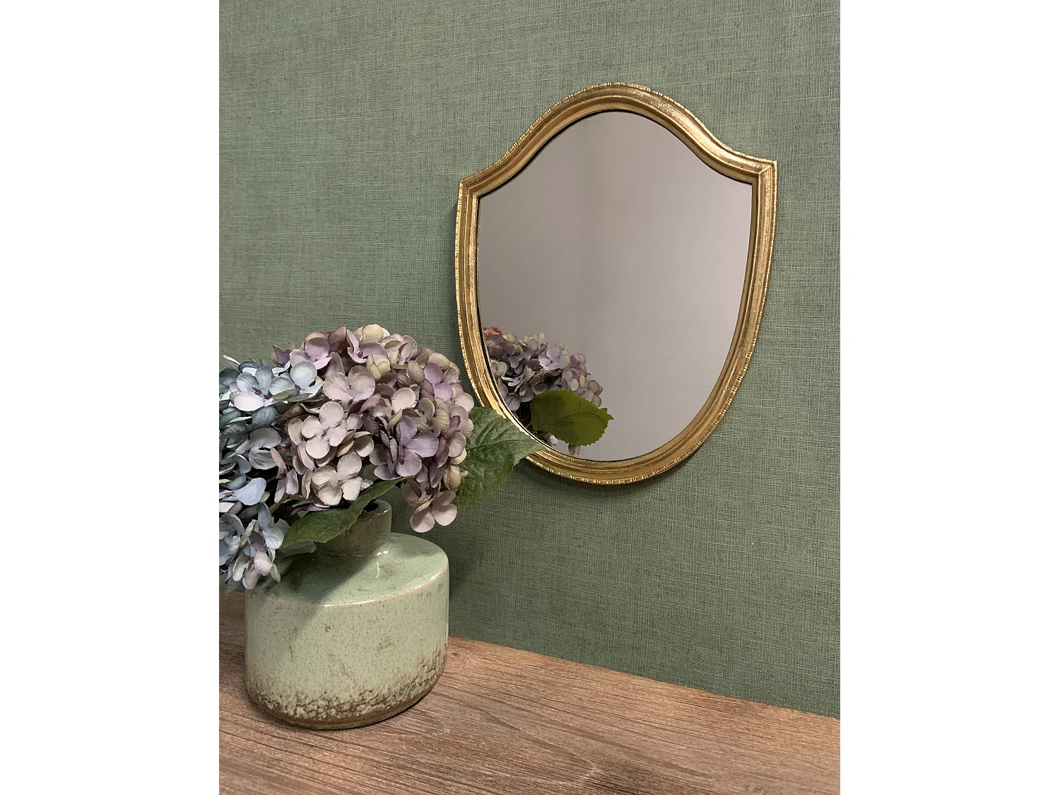 Petit miroir doré 24.8x30.3cm