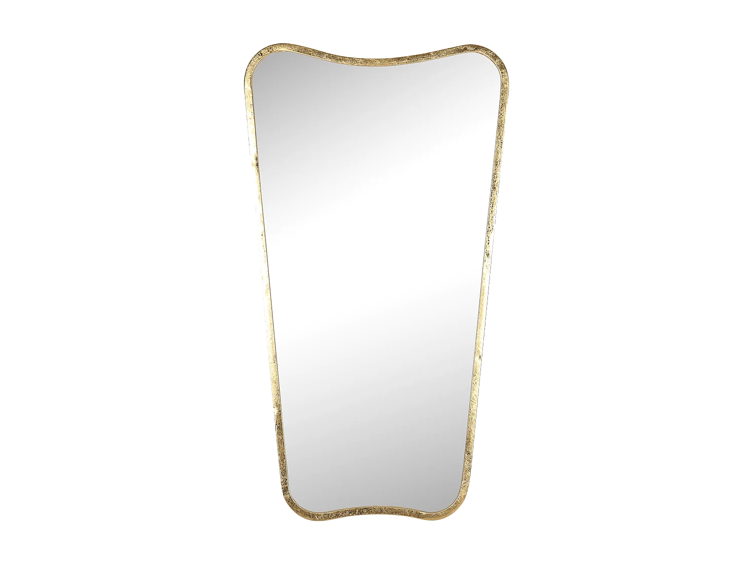 Miroir design métal doré 50x90cm