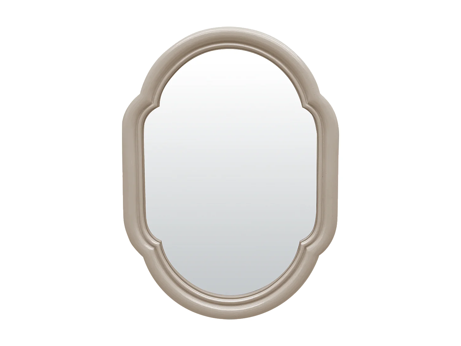 Miroir color arrondi beige 17,5x23,8cm