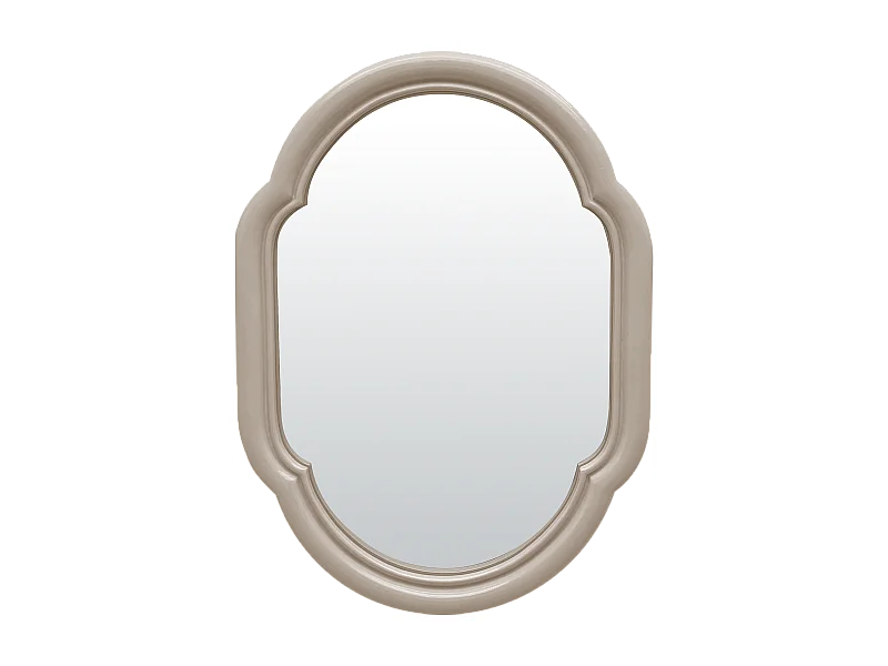 Miroir color arrondi beige 17,5x23,8cm