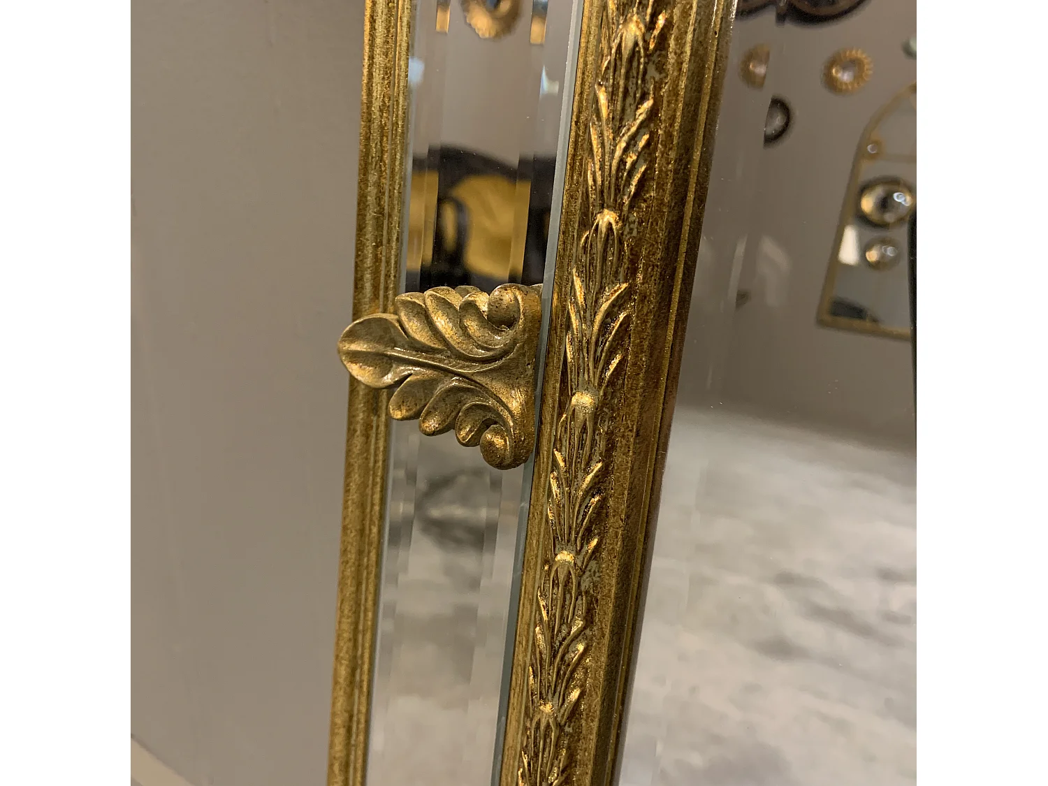 Miroir vénitien fronton 113x80cm