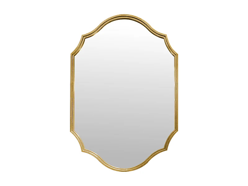 Miroir métal doré 60x90cm