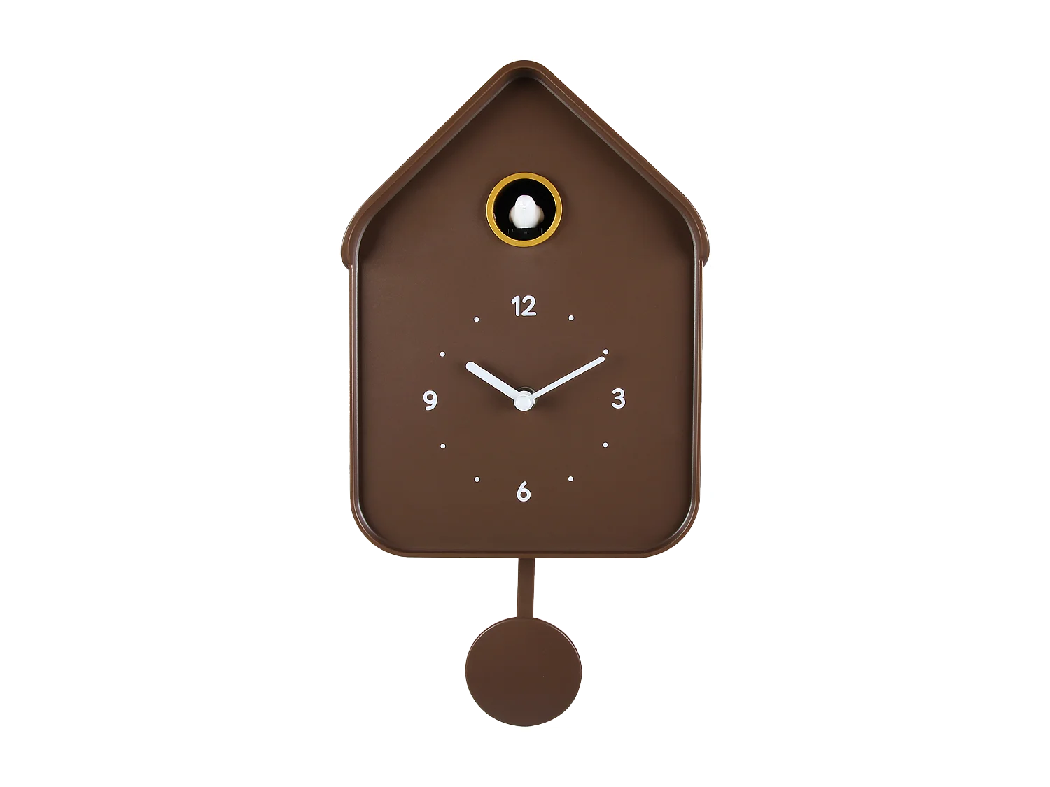 Horloge coucou chocolat 20.6x39cm