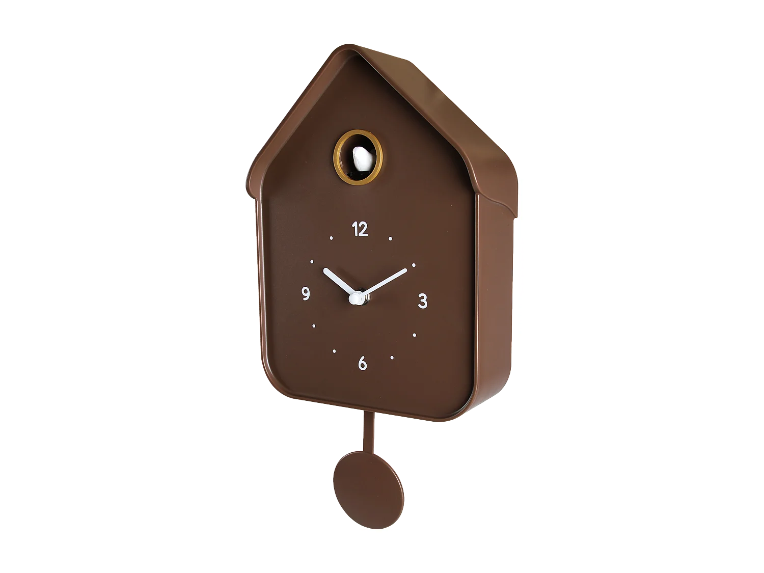 Horloge coucou chocolat 20.6x39cm