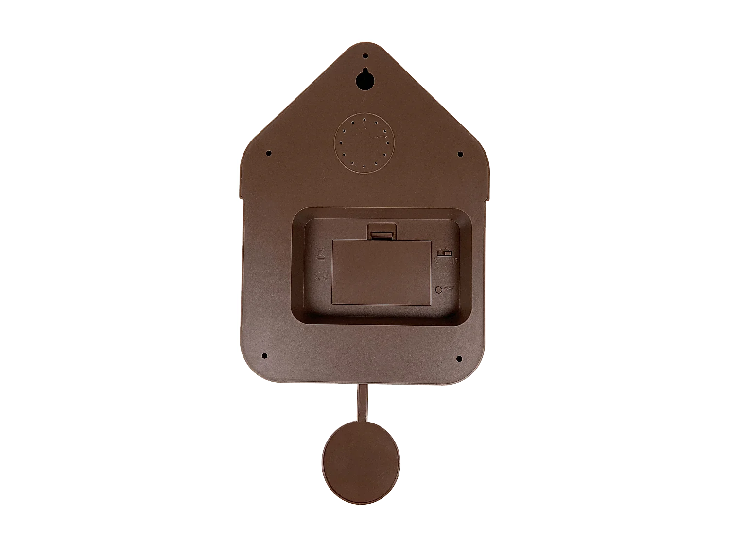 Horloge coucou chocolat 20.6x39cm