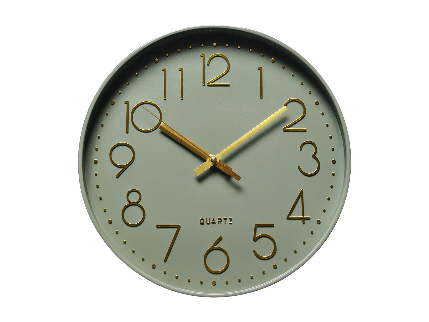 Horloge color kaki 30,5cm