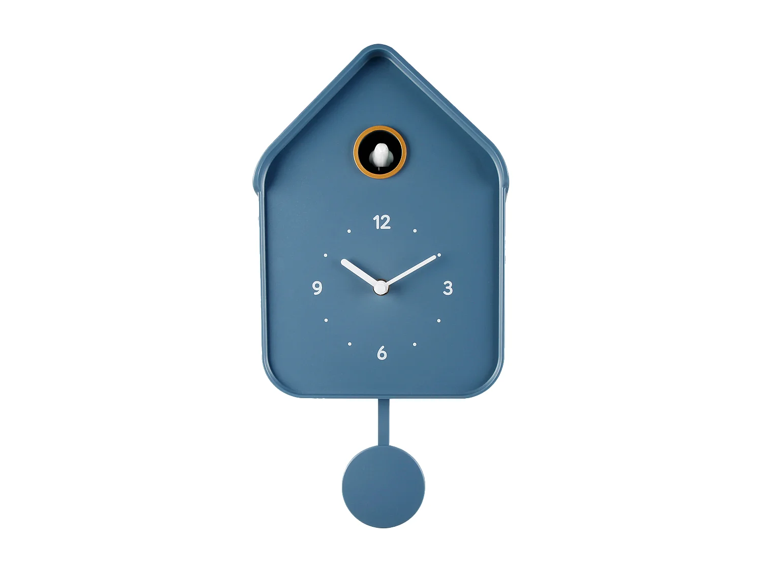 Horloge coucou bleu 20.6x39cm