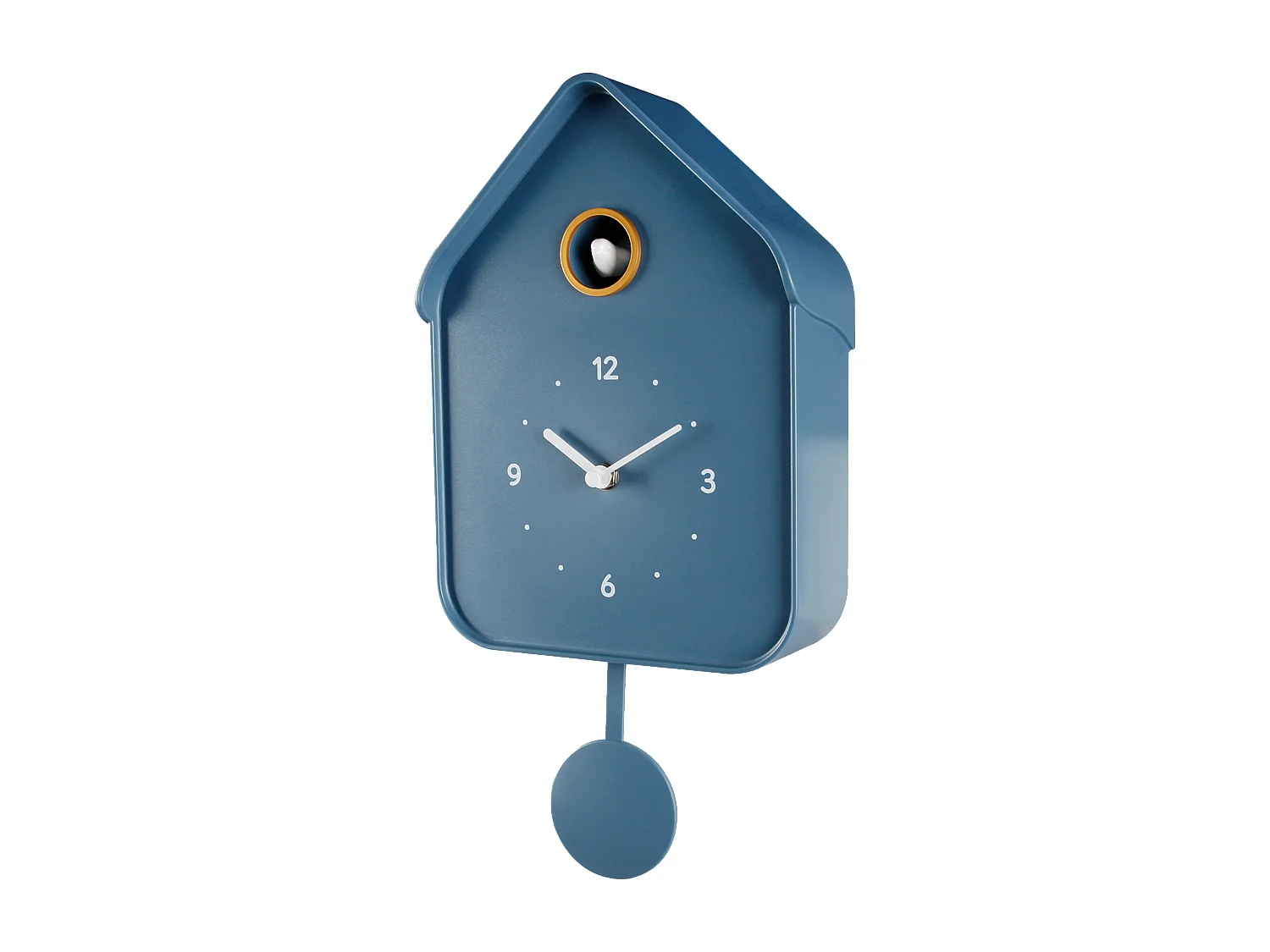 Horloge coucou bleu 20.6x39cm